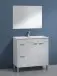Badezimmer-Set >AKTIVA< in weiß glänzend - 80x80x45 (BxHxT)