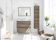 Badezimmer-Set >DAKOTA< in Nordik - 80x80x45 (BxHxT)
