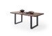 Baumkantentisch >Calabria< in Akazie walnuss/anthrazit - 220x79,5x100 (BxHxT)