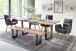 Baumkantentisch >Calabria< in Akazie natur / antik - 200x77,5x100 (BxHxT)