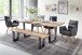Baumkantentisch >Calabria< in Akazie natur / antik - 200x77,5x100 (BxHxT)