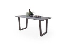 Baumkantentisch >Calabria< in Akazie grau / antik  - 160x76,5x90 (BxHxT)