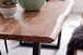 Baumkantentisch >Calabria< in Akazie natur / antik - 180x77,5x100 (BxHxT)