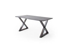 Baumkantentisch >Calabria< in Akazie grau / antik  - 180x76,5x90 (BxHxT)