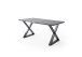 Baumkantentisch >Calabria< in Akazie grau / antik  - 200x77,5x100 (BxHxT)