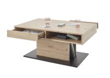 Couchtisch >Activo 2< in Artisan Eiche Dekor - 100x45x60cm (BxHxT)