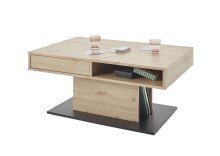 Couchtisch >Activo 2< in Artisan Eiche Dekor - 100x45x60cm (BxHxT)