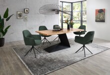 Esstisch >Alan< in Akazie, Akazie massiv - 240x76x100cm (BxHxT)