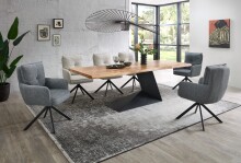 Esstisch >Alan< in Akazie, Akazie massiv - 240x76x100cm (BxHxT)