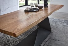 Esstisch >Alan< in Akazie, Akazie massiv - 240x76x100cm (BxHxT)