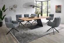 Esstisch >Alan< in Akazie, Akazie massiv - 240x76x100cm (BxHxT)