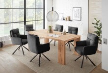Esstisch >Anno< in Eiche, Eiche massiv - 200x76x100cm (BxHxT)