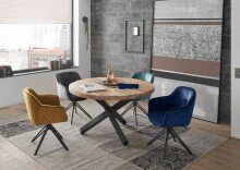 Esstisch >Ace< in Mango, Mango massiv - 77x130cm (HxD)