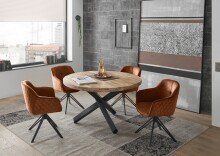 Esstisch >Ace< in Mango, Mango massiv - 77x130cm (HxD)
