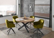 Esstisch >Ace< in Mango, Mango massiv - 77x130cm (HxD)