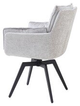 Armlehnstuhl >Alani< (2er Set) in silber - 64x89x65,5 (BxHxT)