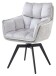 Armlehnstuhl >Alani< (2er Set) in silber - 64x89x65,5 (BxHxT)