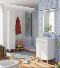 Badezimmer-Set >KONCEPT< in weiß...