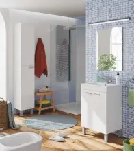 Badezimmer-Set >KONCEPT< in weiß...