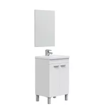 Badezimmer-Set >KONCEPT< in weiß...
