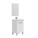 Badezimmer-Set >KONCEPT< in weiß glänzend - 50x80x40 (BxHxT)