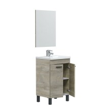 Badezimmer-Set >KONCEPT< in Alaska-Eiche - 50x80x40 (BxHxT)