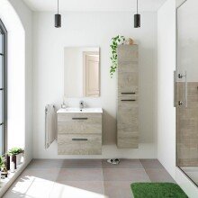 Badezimmer-Set >ARUBA< in Alaska-Eiche - 60x57x45...