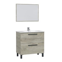 Badezimmer-Set >ATHENA< in Alaska-Eiche - 80x80x45 (BxHxT)