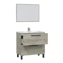Badezimmer-Set >ATHENA< in Alaska-Eiche - 80x80x45 (BxHxT)
