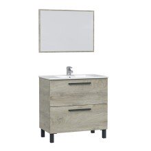 Badezimmer-Set >ATHENA< in Alaska-Eiche - 80x80x45 (BxHxT)