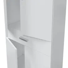 Badezimmer-Set >ATHENA< in weiß glänzend - 80x86x45 (BxHxT)
