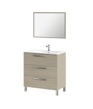 Badezimmer-Set >ATHENA< in Eiche - 80x86x45 (BxHxT)