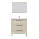 Badezimmer-Set >ATHENA< in Eiche - 80x86x45 (BxHxT)