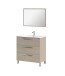 Badezimmer-Set >ATHENA< in Eiche - 80x86x45 (BxHxT)