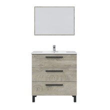 Badezimmer-Set >ATHENA< in Alaska-Eiche - 80x86x45 (BxHxT)
