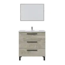 Badezimmer-Set >ATHENA< in Alaska-Eiche - 80x86x45 (BxHxT)