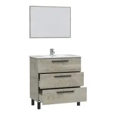 Badezimmer-Set >ATHENA< in Alaska-Eiche - 80x86x45 (BxHxT)