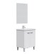 Badezimmer-Set >LC1< in weiß glänzend - 60x80x45 (BxHxT)