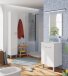 Badezimmer-Set >LC1< in weiß glänzend - 60x80x45 (BxHxT)
