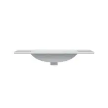 Badezimmer-Set >ARUBA< in weiß glänzend/Weiß lackiert - 80x57x45 (BxHxT)