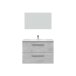 Badezimmer-Set >ARUBA< in Beton-Grau - 80x57x45 (BxHxT)