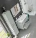 Badezimmer-Set >ARUBA< in Beton-Grau - 80x57x45 (BxHxT)