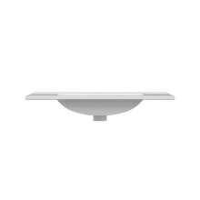 Badezimmer-Set >AKTIVA< in weiß glänzend - 80x80x45 (BxHxT)