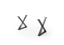 Baumkantentisch >Calabria< in Akazie walnuss / antik - 160x76,5x90 (BxHxT)