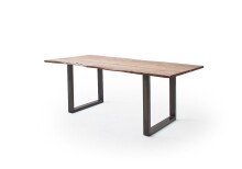Baumkantentisch >Calabria< in Akazie natur / antik - 160x76,5x90 (BxHxT)