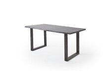 Baumkantentisch >Calabria< in Akazie grau / antik  - 180x77,5x100 (BxHxT)