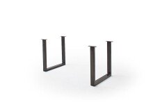 Baumkantentisch >Calabria< in Akazie grau / antik  - 180x77,5x100 (BxHxT)