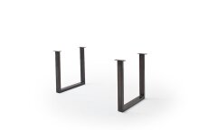 Baumkantentisch >Calabria< in Akazie grau / antik  - 180x77,5x100 (BxHxT)
