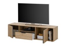 TV-Board >Chiara< in Artisan Eiche Dekor - 150x40x40cm (BxHxT)