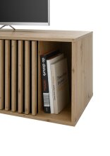 TV-Board >Chiara< in Artisan Eiche Dekor - 150x40x40cm (BxHxT)